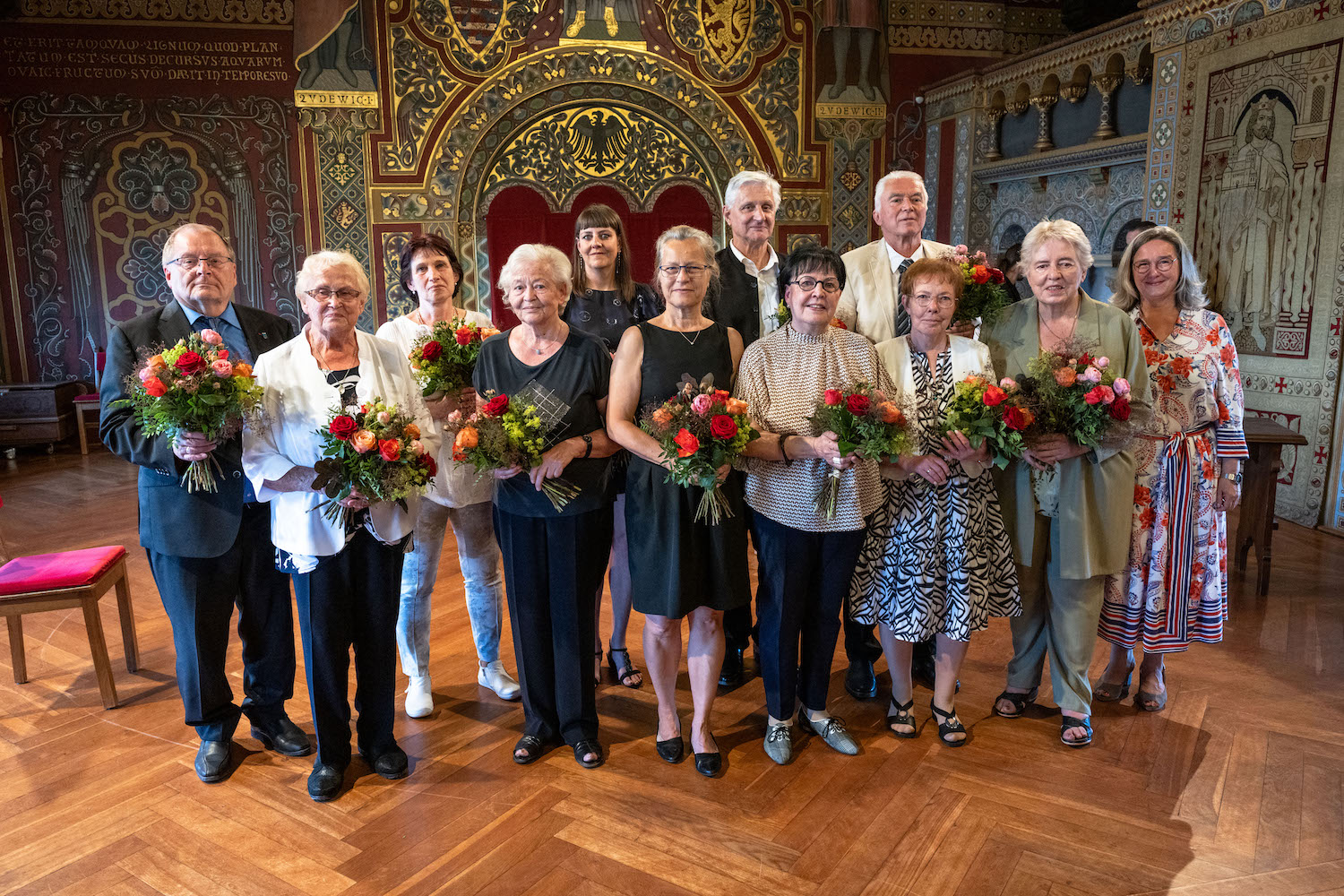 07.07.2023, Verleihung der "Thüringer Rose"  von Ministerin Heike Werner auf der "Wartburg" in Eisenach,